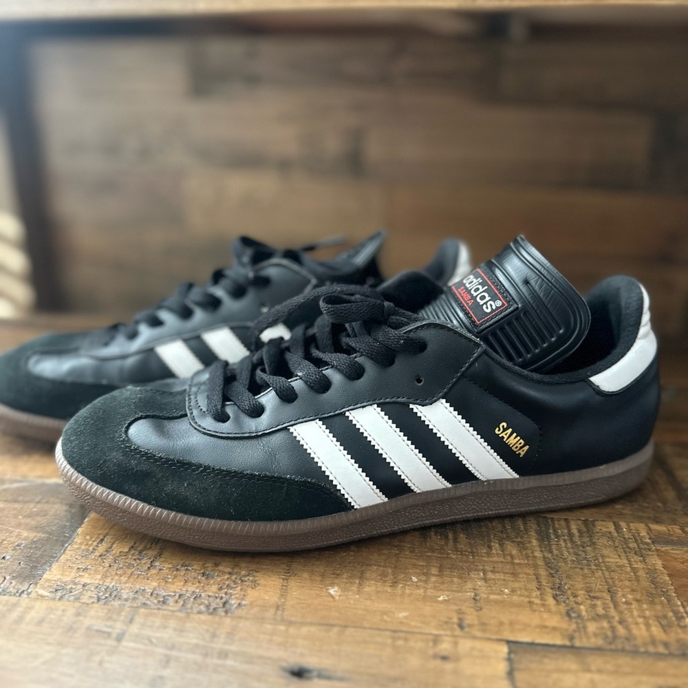 Adidas Samba black leather men’s size 11